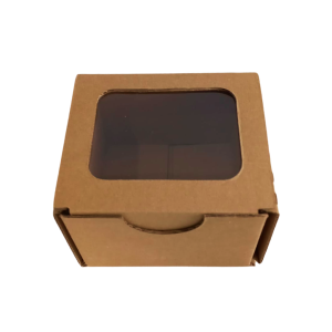 Caja Kraft con ventana 10 x 9 x 8 cm. 50 Pzs. - Imagen 2