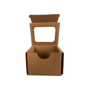 Caja Kraft con ventana 10 x 9 x 8 cm. 50 Pzs. - Imagen 3