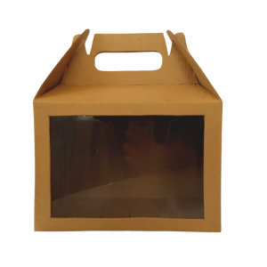 Box luch grande con ventana 22 x 14 x 15 cm. 50 Pzs.