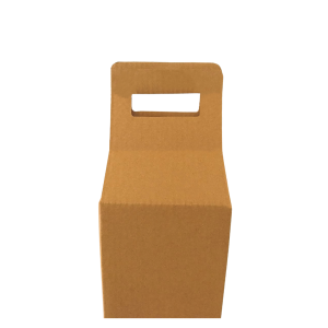 Caja Kraft para botella con ventana de 9.5 x 9.5 x 40 cm. 50 Pzs. - Imagen 3