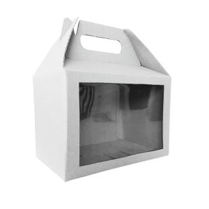 Box lunch grande blanca con ventana 22 x 14 x 15 cm. 50 Pzs. - Imagen 3