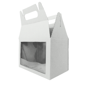 Box lunch grande blanca con ventana 22 x 14 x 15 cm. 50 Pzs. - Imagen 2