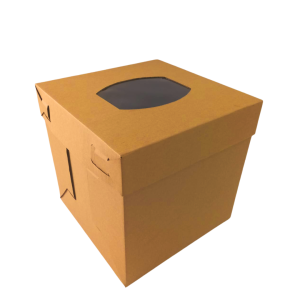 Caja pastelera kraft base-tapa de 30 x 30 x 30 cm. 30 Pzs.