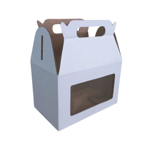 Box lunch chica blanca con ventana de 15 x 9.5 x 9.5 cm. 50 Pzs. - Imagen 3