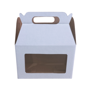 Box lunch chica blanca con ventana de 15 x 9.5 x 9.5 cm. 50 Pzs. - Imagen 4