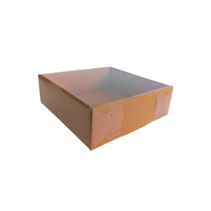 Base con tapa de acetato de 15 x 15 x 5 cm. 50 Pzs.