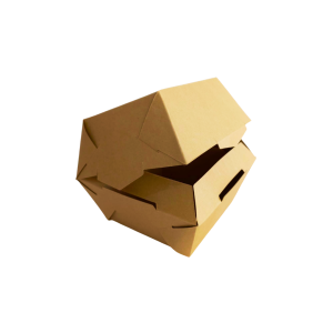 Empaque caple kraft para una hamburguesa de 10 x 10 x 12 cm. 50 Pzs. - Imagen 3