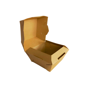 Empaque caple kraft para una hamburguesa de 10 x 10 x 12 cm. 50 Pzs. - Imagen 4