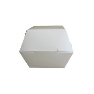 Empaque caple blanco para una hamburguesa de 10 x 10 x 12 cm. 50 Pzs.