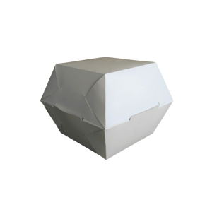 Empaque caple blanco para una hamburguesa de 10 x 10 x 12 cm. 50 Pzs. - Imagen 2