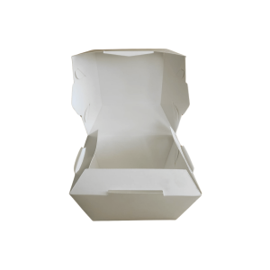 Empaque caple blanco para una hamburguesa de 10 x 10 x 12 cm. 50 Pzs. - Imagen 4
