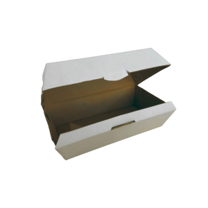 Empaque blanco para doble hamburguesa de 20 x 10 x 10 cm. 50 Pzs. - Imagen 2
