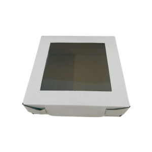 Caja blanca base - tapa con ventana cuadrada de 20 x 20 x 7 cm. 50 Pzs. - Imagen 4