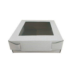 Caja blanca base - tapa con ventana cuadrada de 20 x 20 x 7 cm. 50 Pzs. - Imagen 3