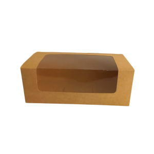 Caja para panque kraft 25 x 13 x 9  cm. 50 Pzs. - Imagen 2
