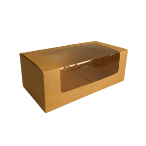 Caja para panque kraft 25 x 13 x 9  cm. 50 Pzs.