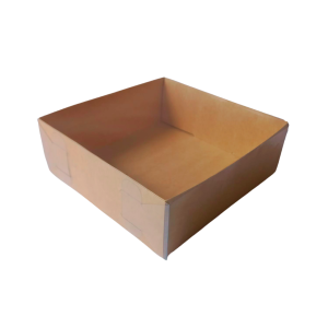 Caja kraft base-tapa de acetato de 20 x 20 x 7 cm. 50 Pzs. - Imagen 2
