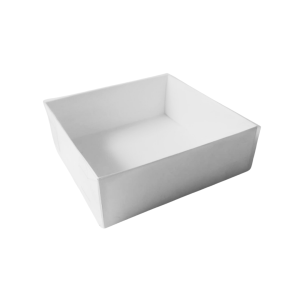 Caja blanca base-tapa de acetato de 20 x 20 x 7 cm. 50 Pzs. - Imagen 3