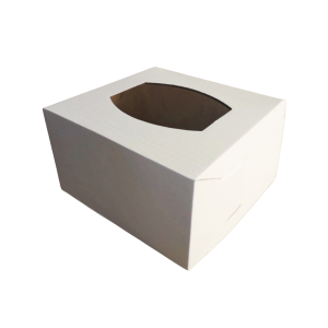 Caja pastelera blanca 25 x 25 x 15 cm. 50 Pzs.