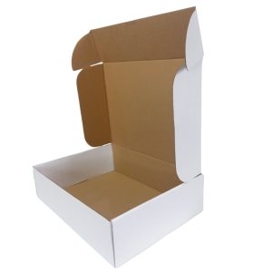 caja blanca cuadrada para empaque 35 x 35 x 10 cm. 50 Pzs. - Imagen 3