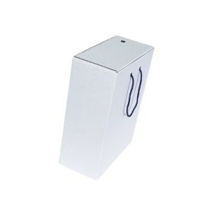 Caja cajonera para zapatos blanca con cordón de 32 x 25 x 12 cm. 50 Pzs. - Imagen 2