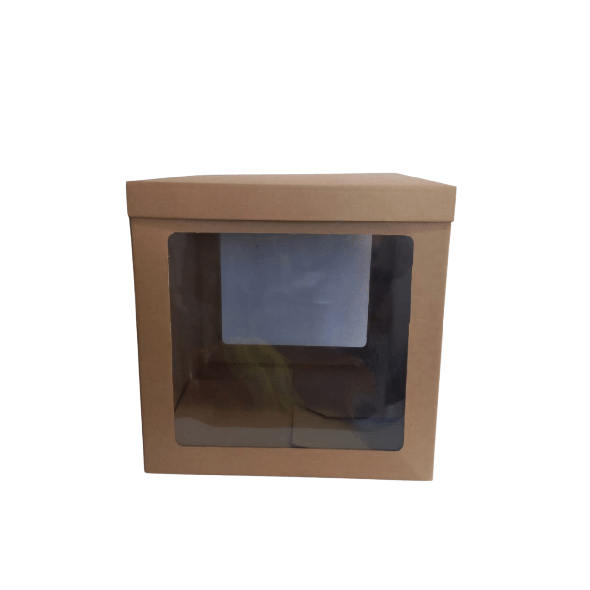 Caja base - tapa con doble ventana cuadrada 50 x 50 x 50 cm. 25 Pzs.