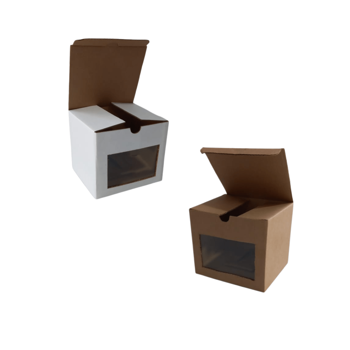 Caja ecommerce con ventana 12 x 11 x 11 cm. 50 Pzs.